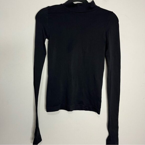 Intimately Free People Rocky Seamless Fitted Turtleneck Black, size XS/S - Picture 4 of 11